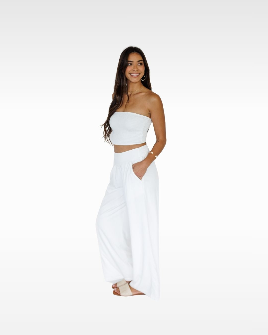 Tiana Tube Top / Coconut Milk KEANI APPAREL