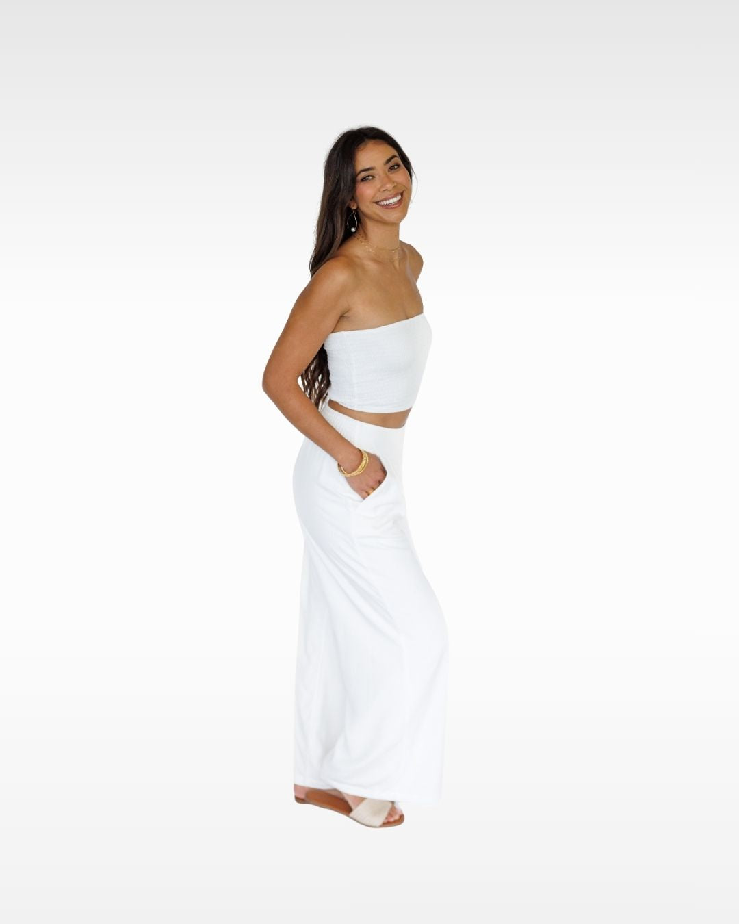 Tiana Tube Top / Coconut Milk KEANI APPAREL