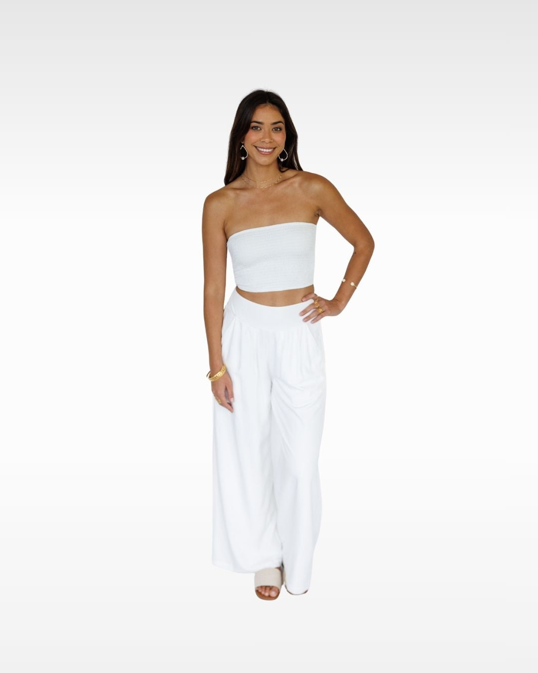 Tiana Tube Top / Coconut Milk KEANI APPAREL