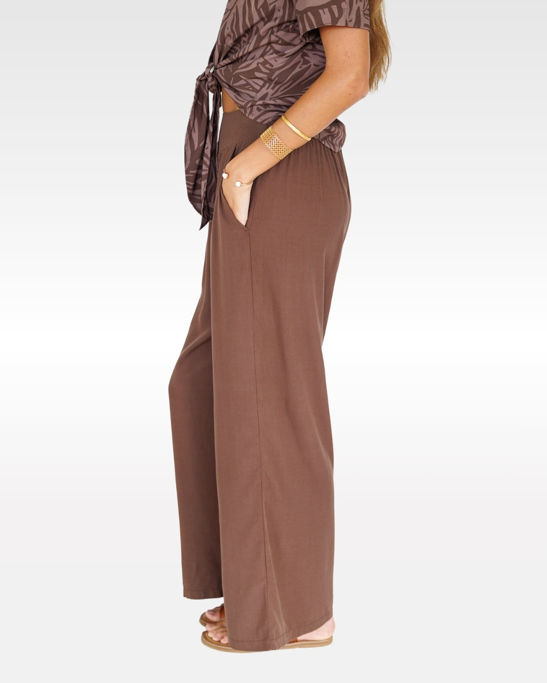 Makena Resort Pant / Coffee Bean KEANI APPAREL