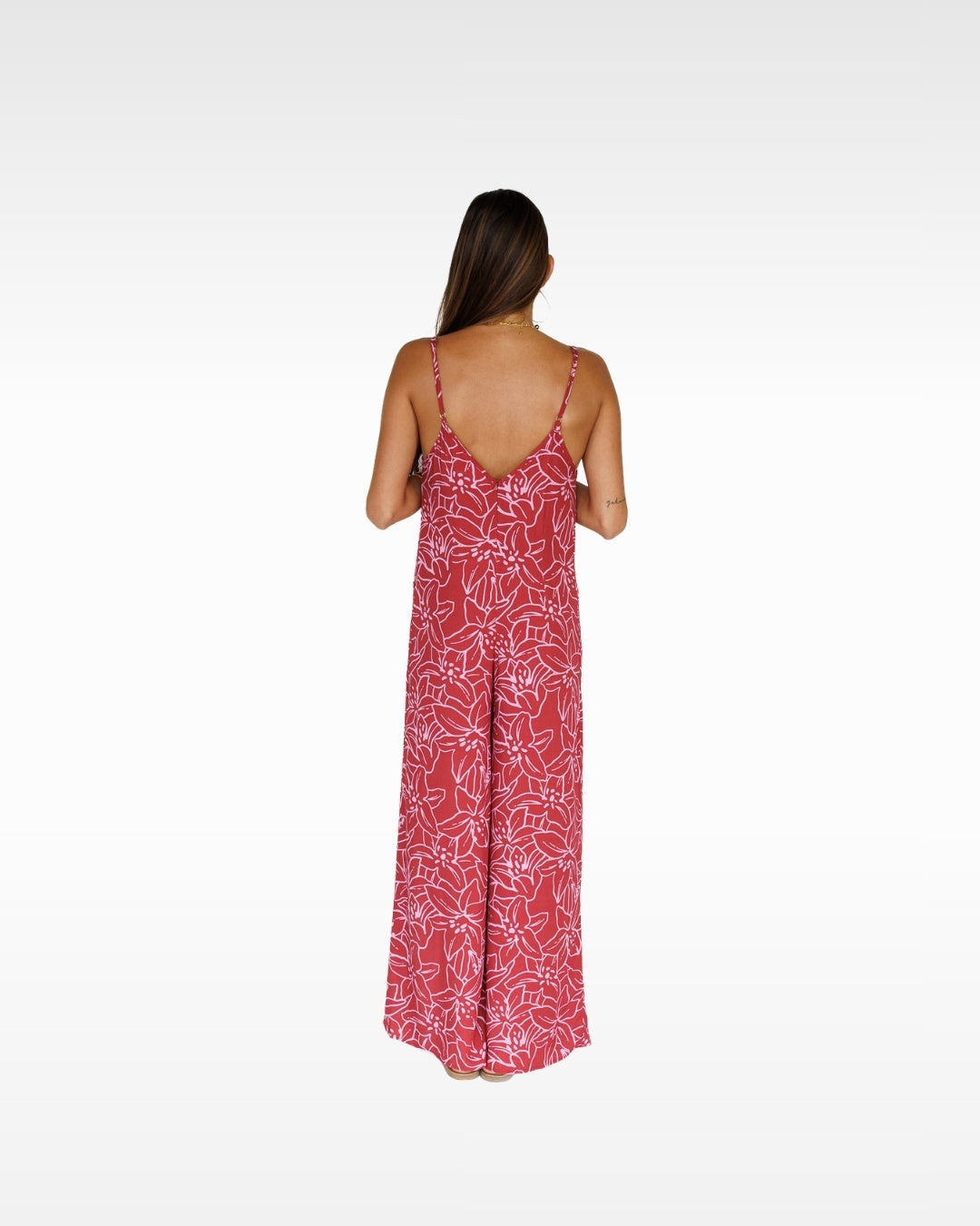 Lilinoe / Haiku Jumpsuit / Dragon Fruit KEANI APPAREL