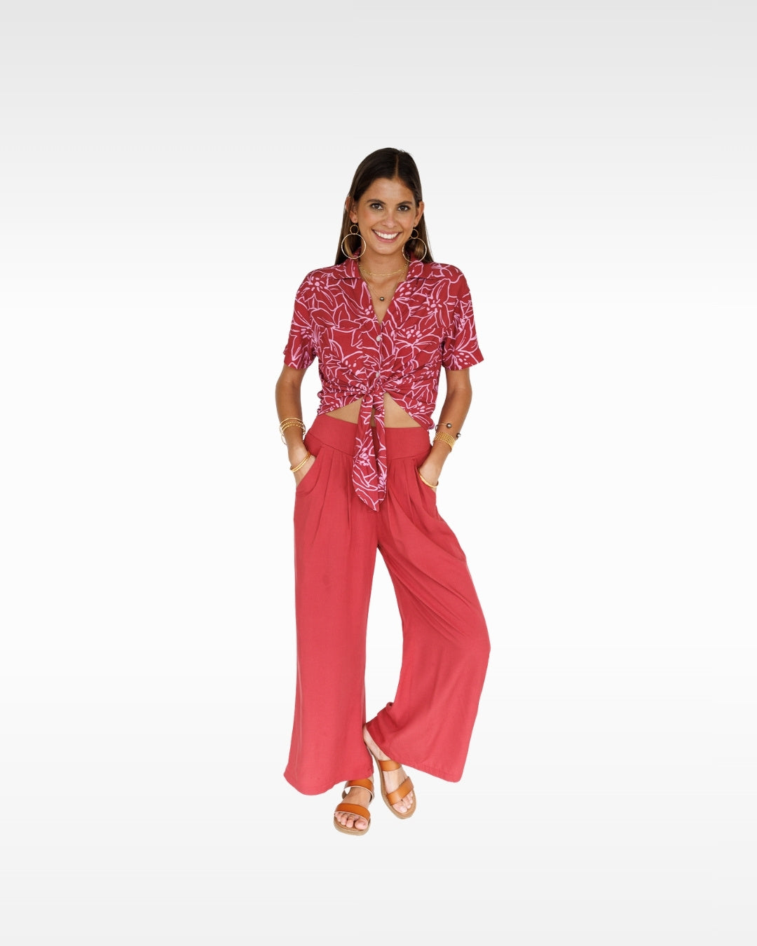 Makena Resort Pant / Dragon Fruit KEANI APPAREL