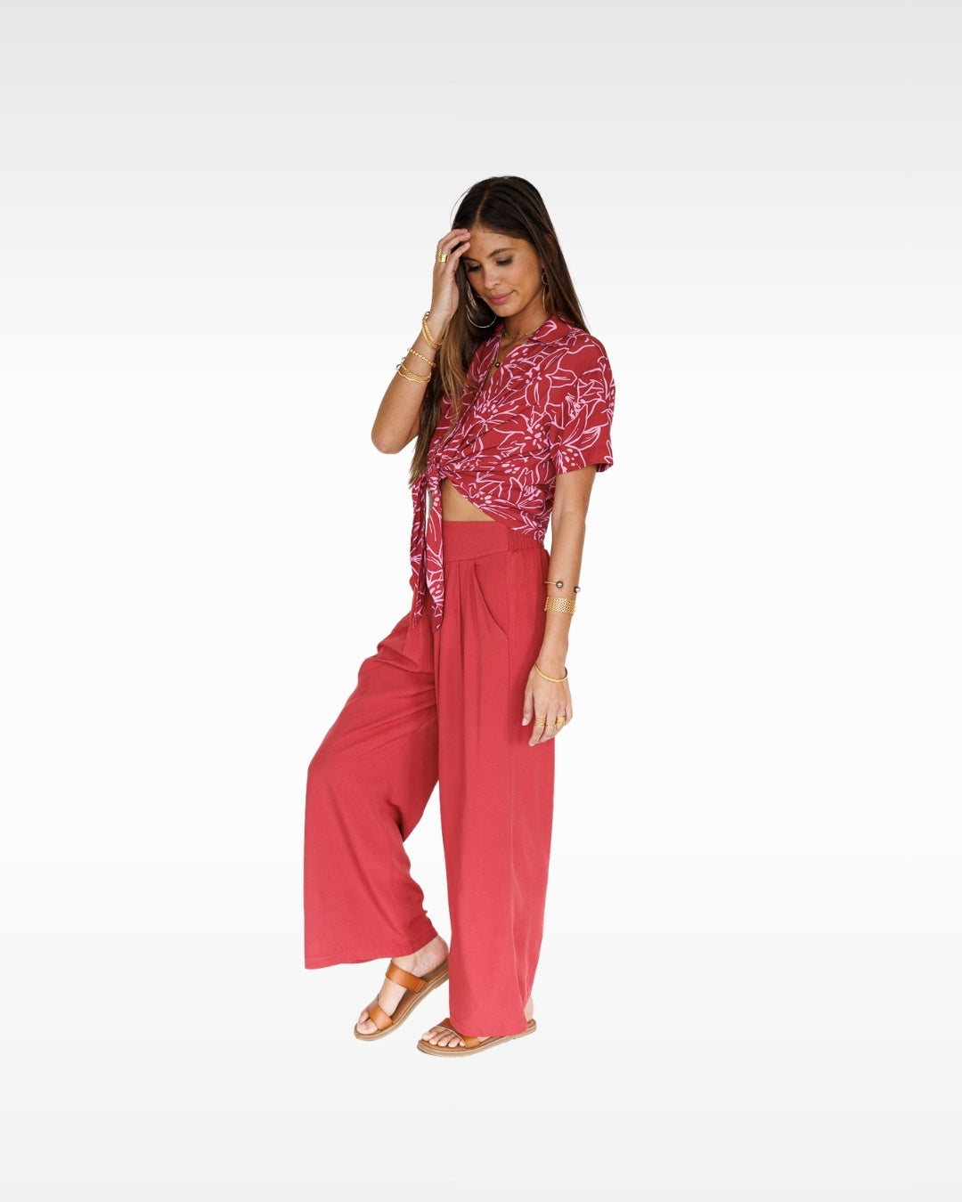 Makena Resort Pant / Dragon Fruit KEANI APPAREL