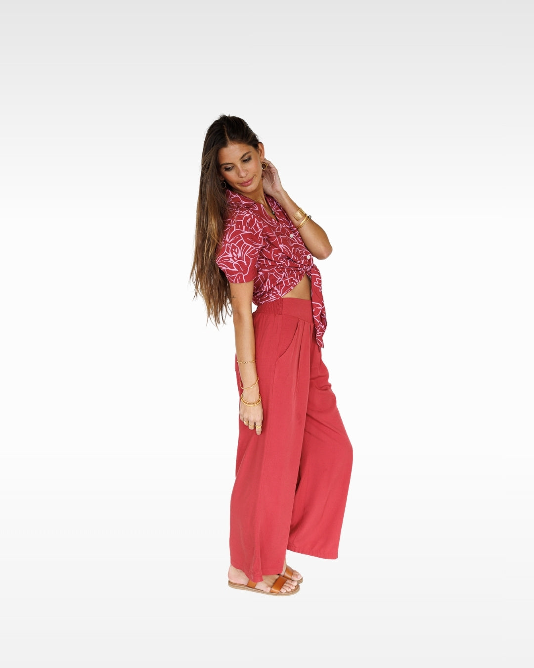 Makena Resort Pant / Dragon Fruit KEANI APPAREL