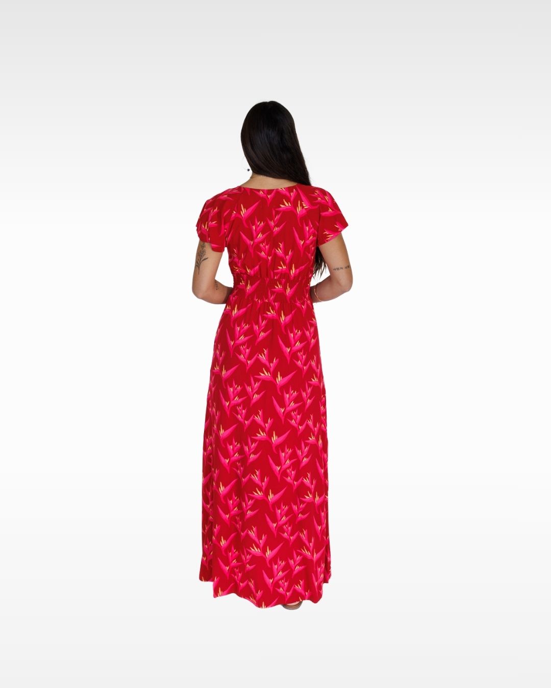 Heliconia / Moana Maxi Dress / Hot Tropic KEANI APPAREL