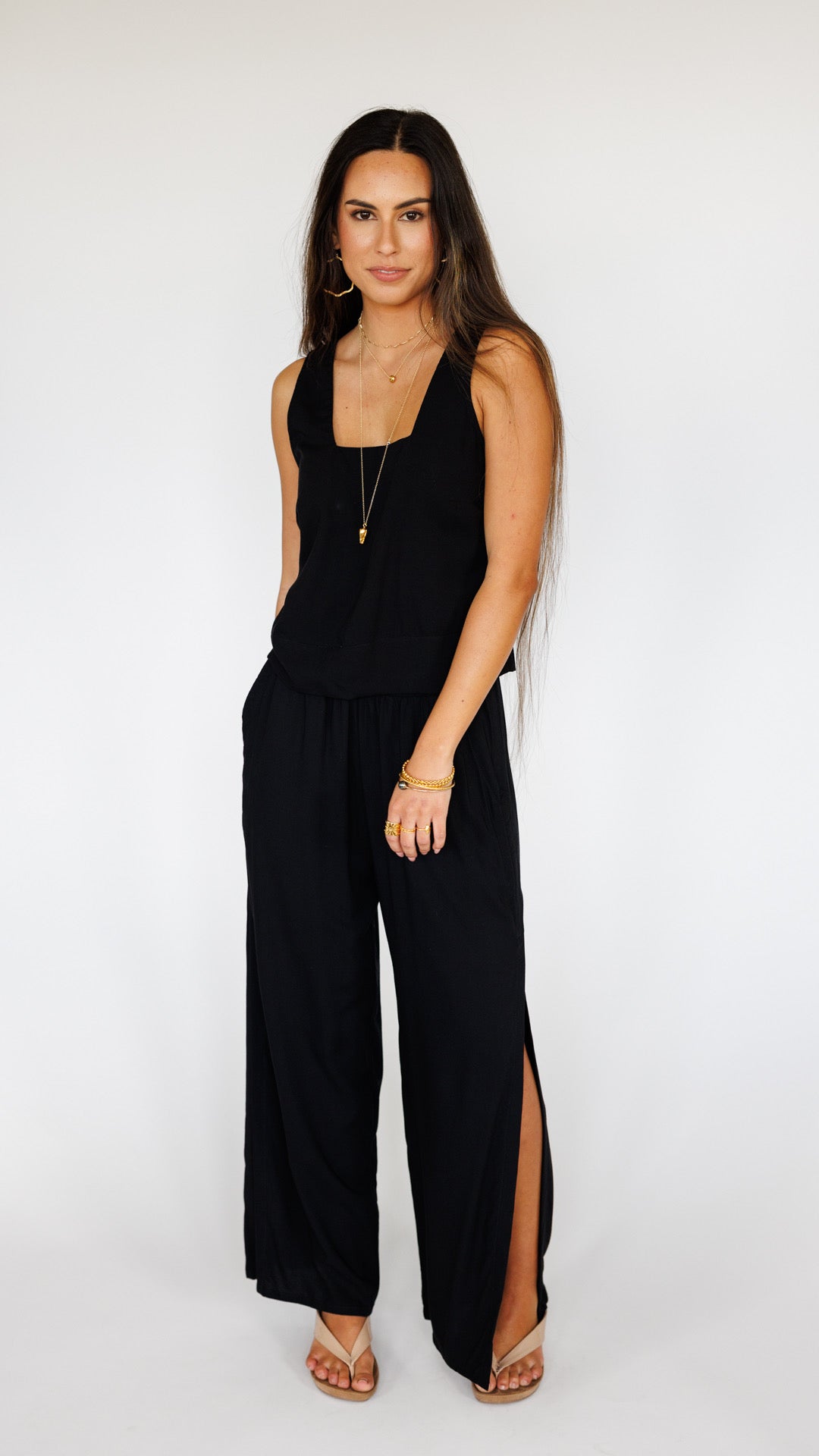 Mahana Pant / Solid Black Khush Clothing