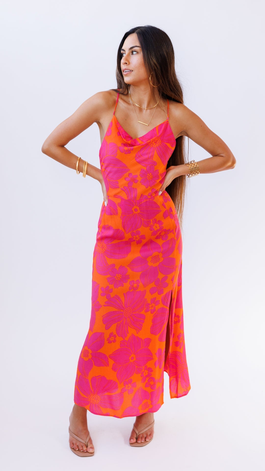 Aruba Slit Midi Dress XIX PALMS