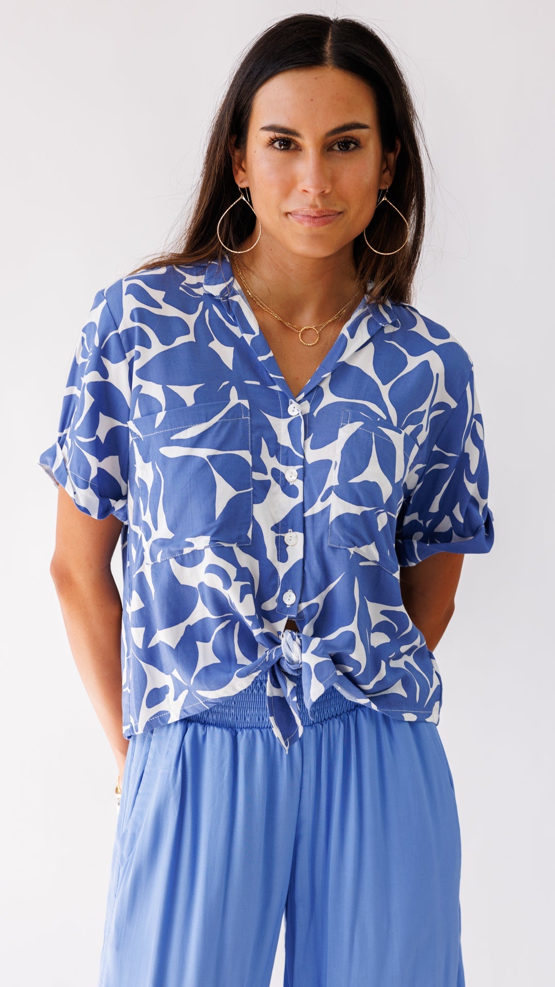 Zariah Top / Honolulu Blu Khush Clothing