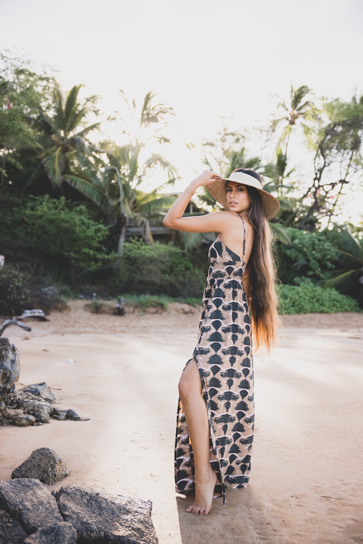 Lumiere Dress / Petal Brown Khush Clothing