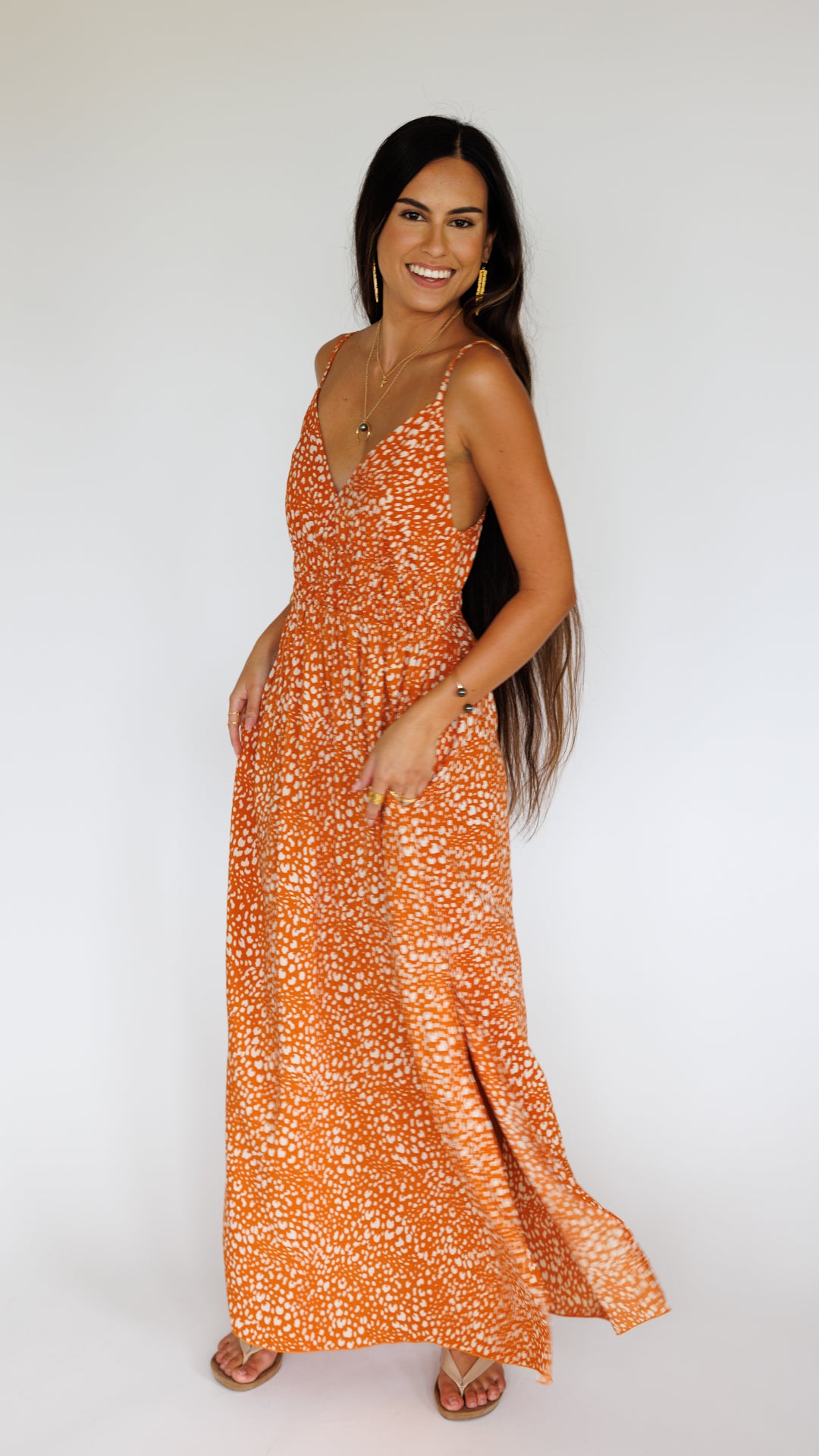 Manihi Dress / Speckled Papaya
