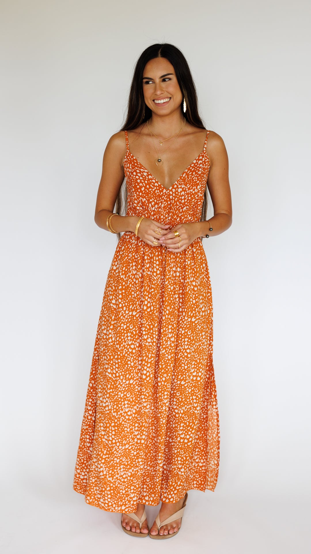 Manihi Dress / Speckled Papaya