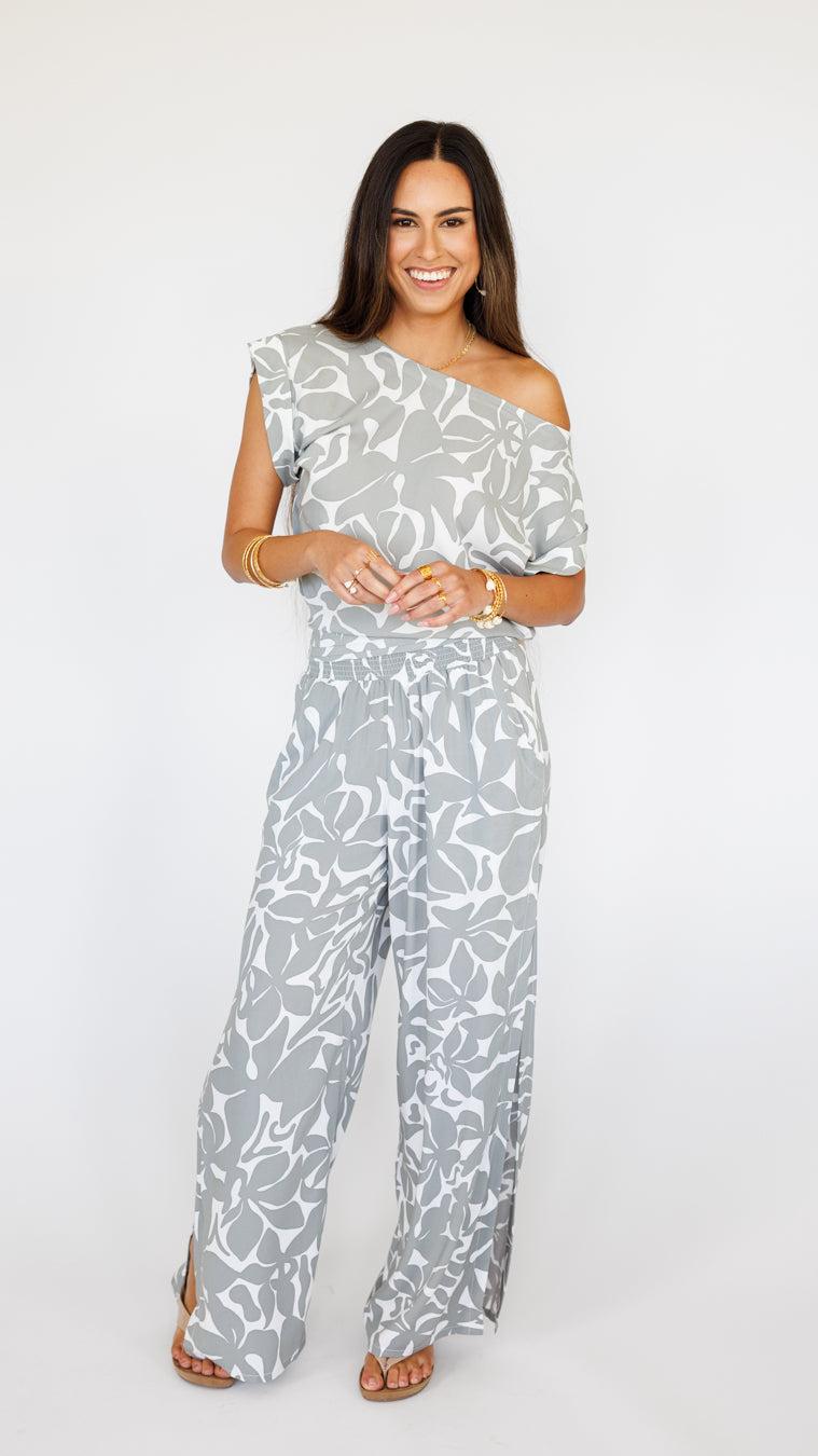 Mareva Top / Honolulu Silver Khush Clothing