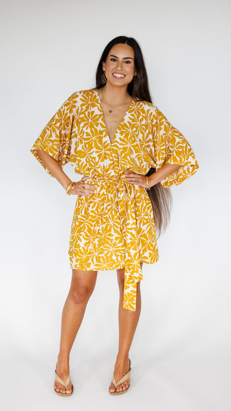 Kealani Dress / Aloha Sunset Khush Clothing