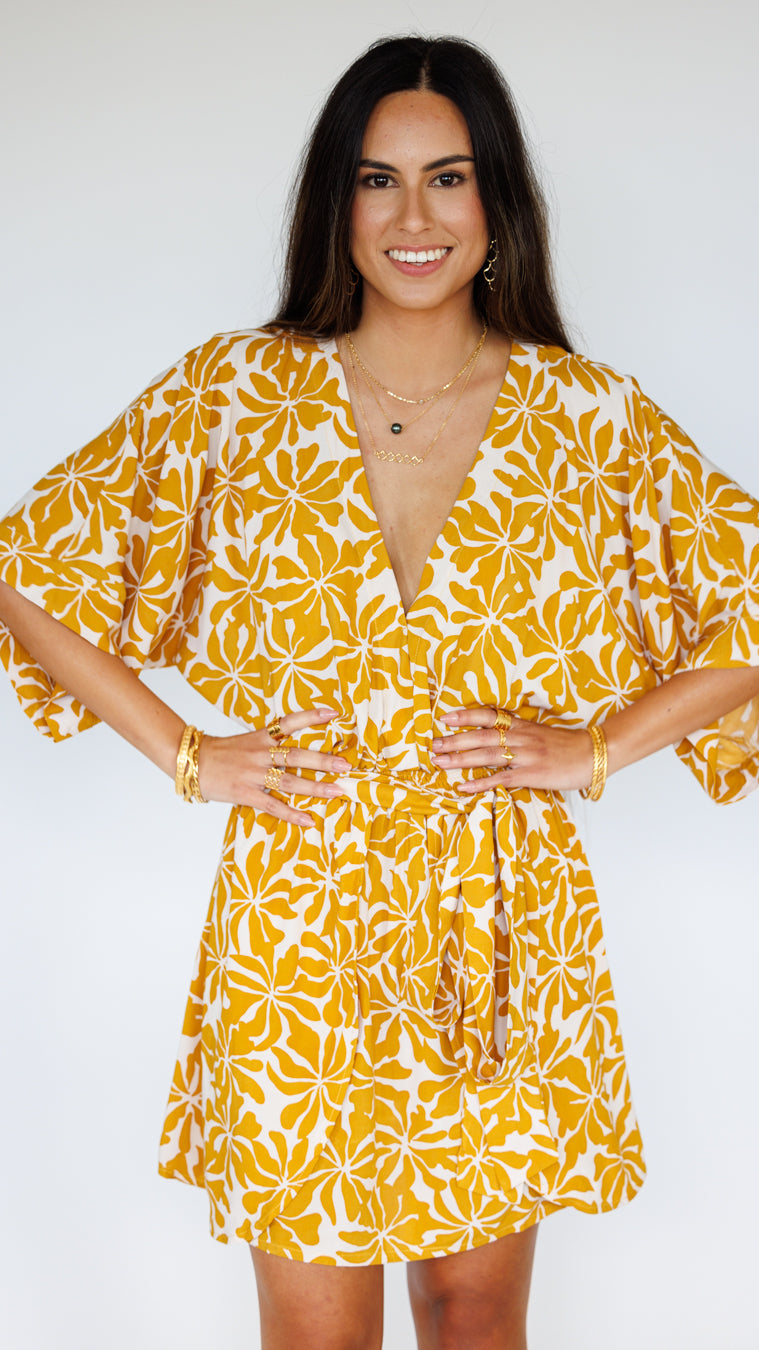 Kealani Dress / Aloha Sunset Khush Clothing