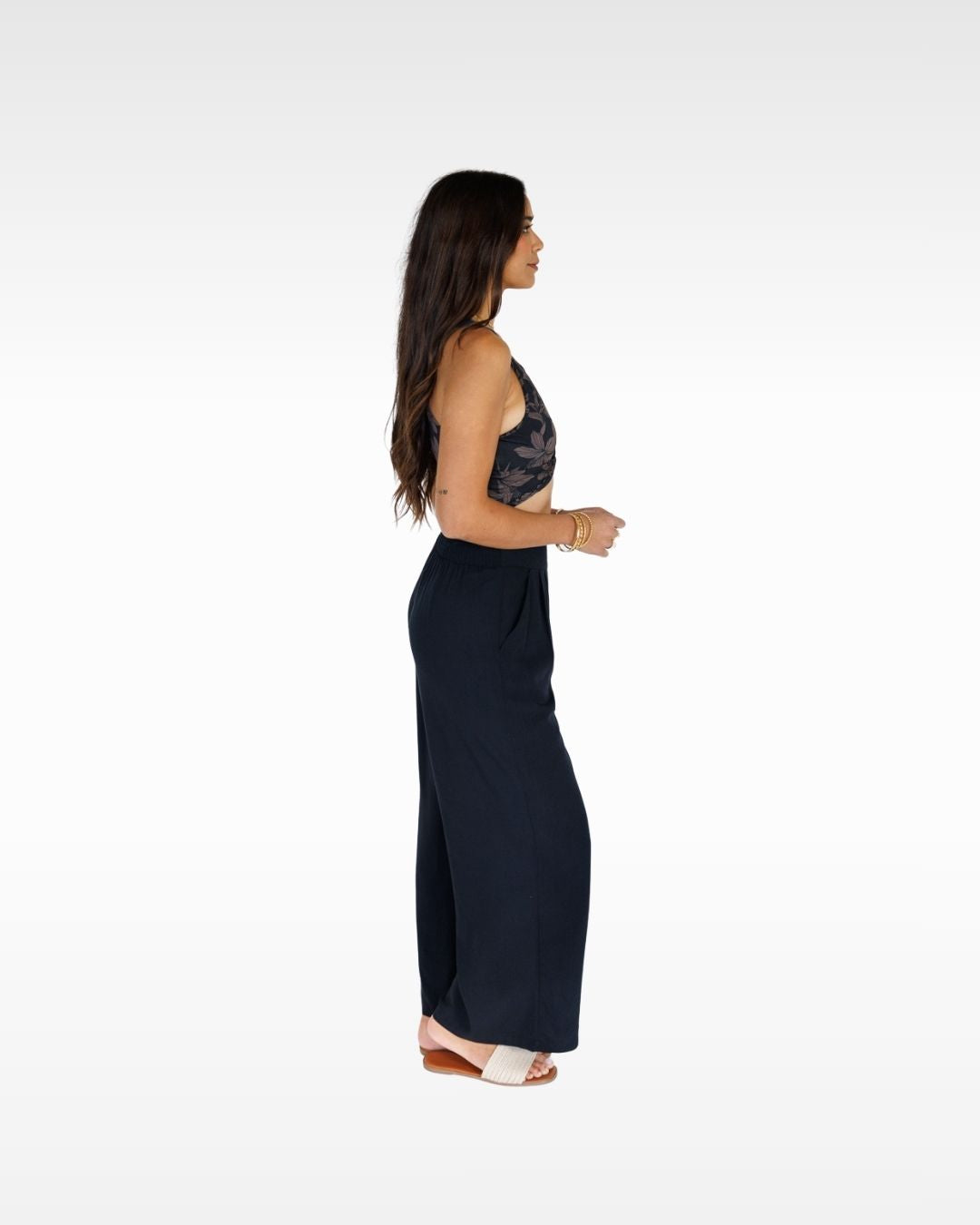 Garden Isle / Kealia Crop Top / Midnight KEANI APPAREL