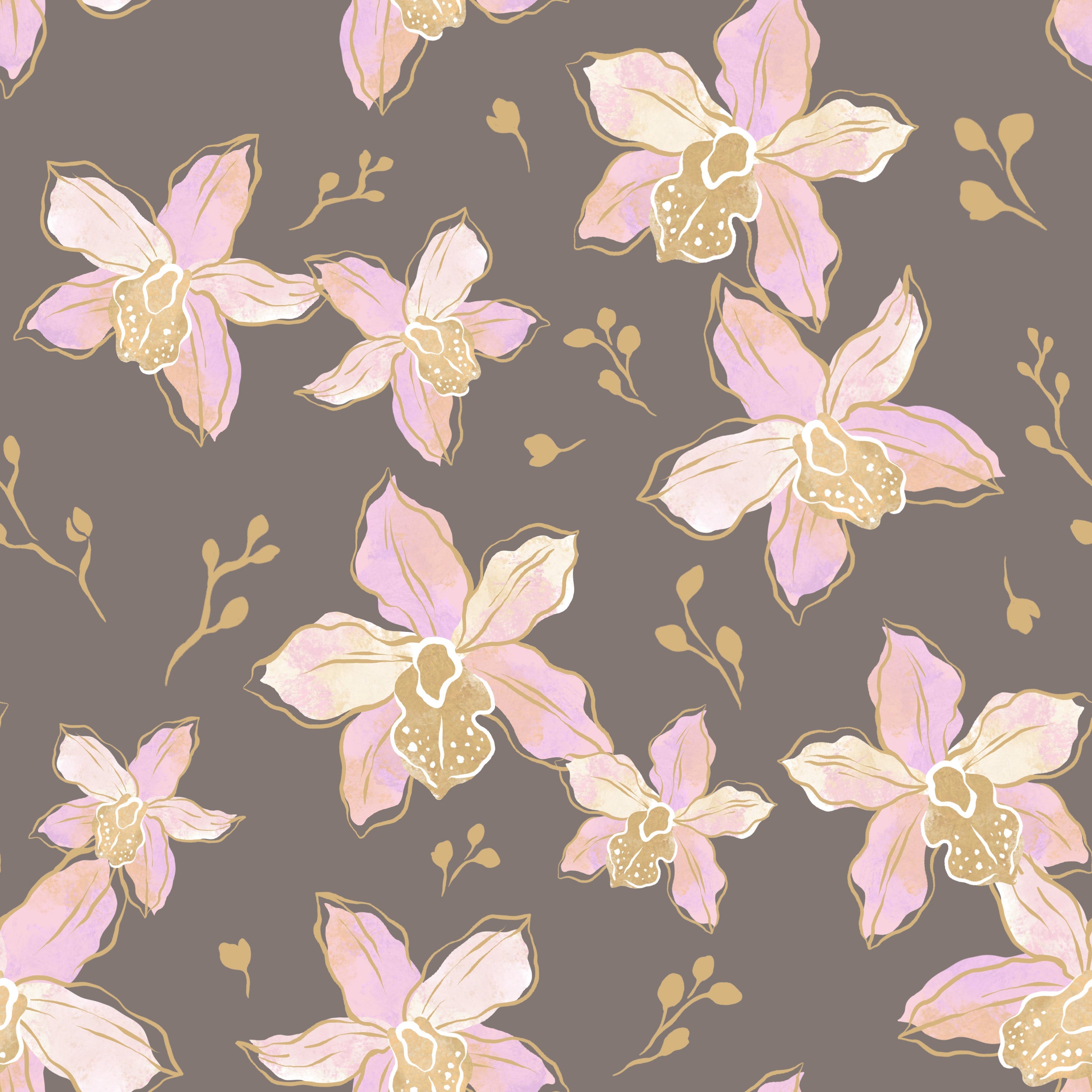 Orchid Blooms / Hele Tie-Top / Coconut Husk KEANI APPAREL