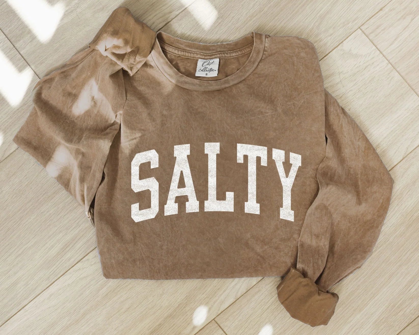 SALTY Mineral Long Sleeve Graphic / Toast OAT COLLECTIVE