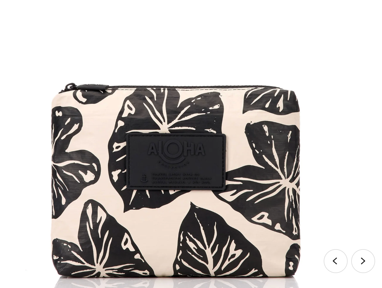 Kalo Small Pouch / Black & Sandstone Aloha Collection