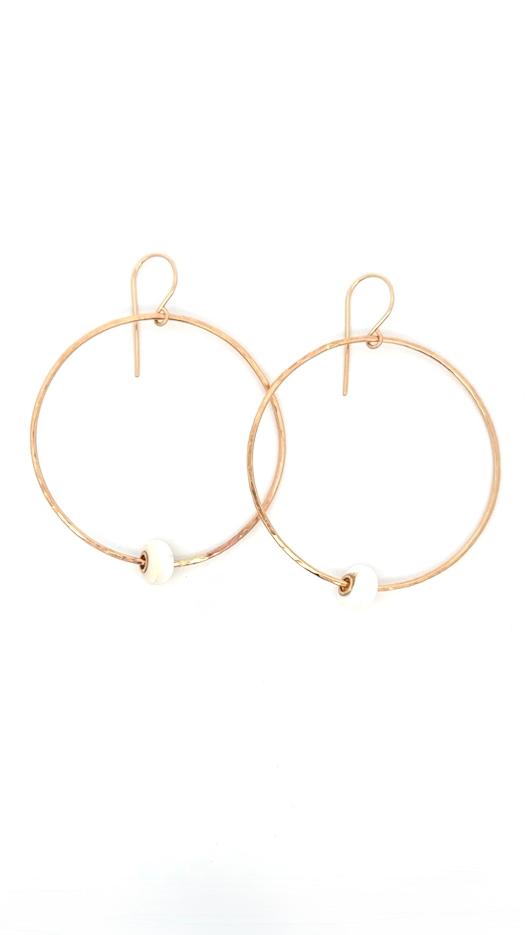 Large Rustic Puka Luxe Hoops KEANI JEWELRY