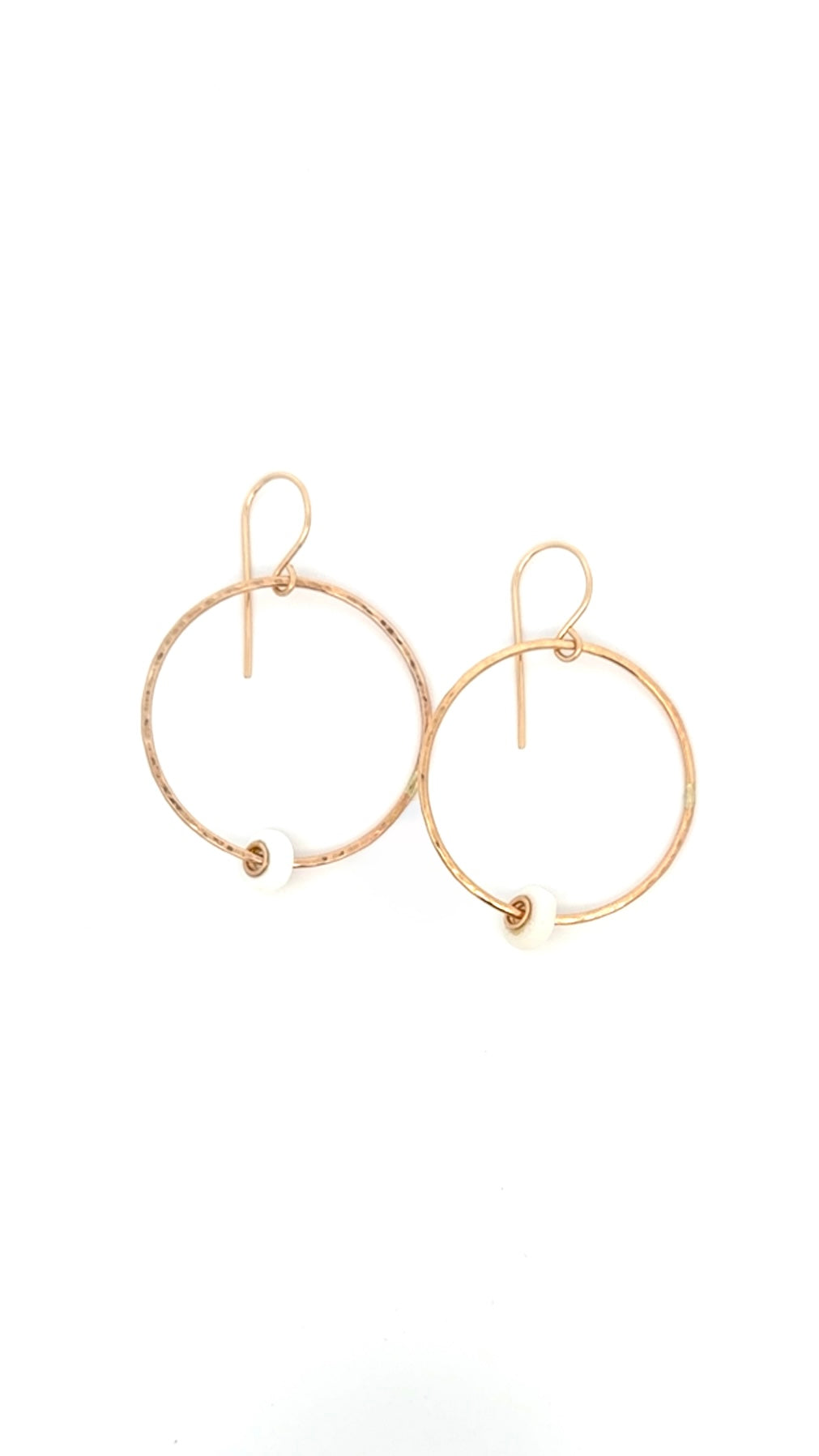 Small Rustic Puka Luxe Hoops KEANI JEWELRY