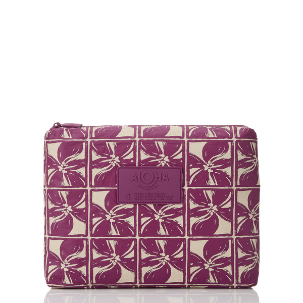 Lattice Mid Pouch / Sandstone & Plum Aloha Collection