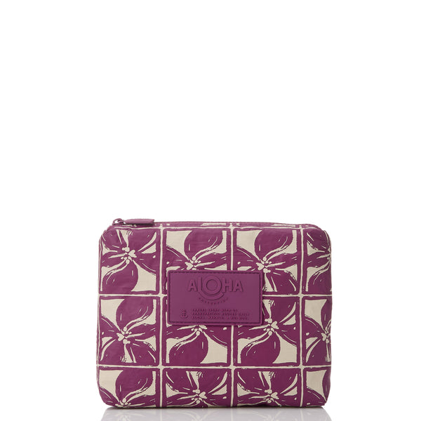 Lattice Small Pouch / Sandstone & Plum Aloha Collection