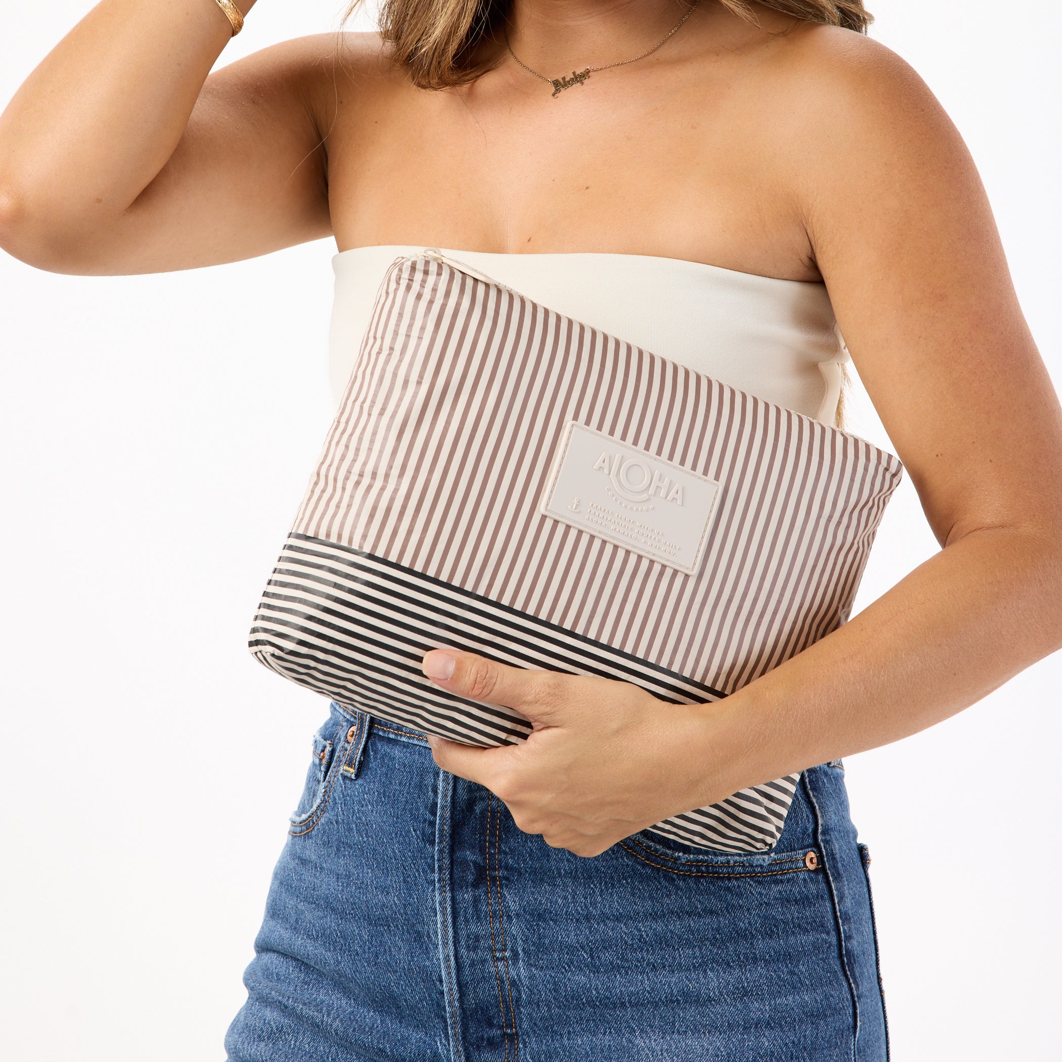 Cabana Mid Pouch / Affogato & Sandstone Aloha Collection