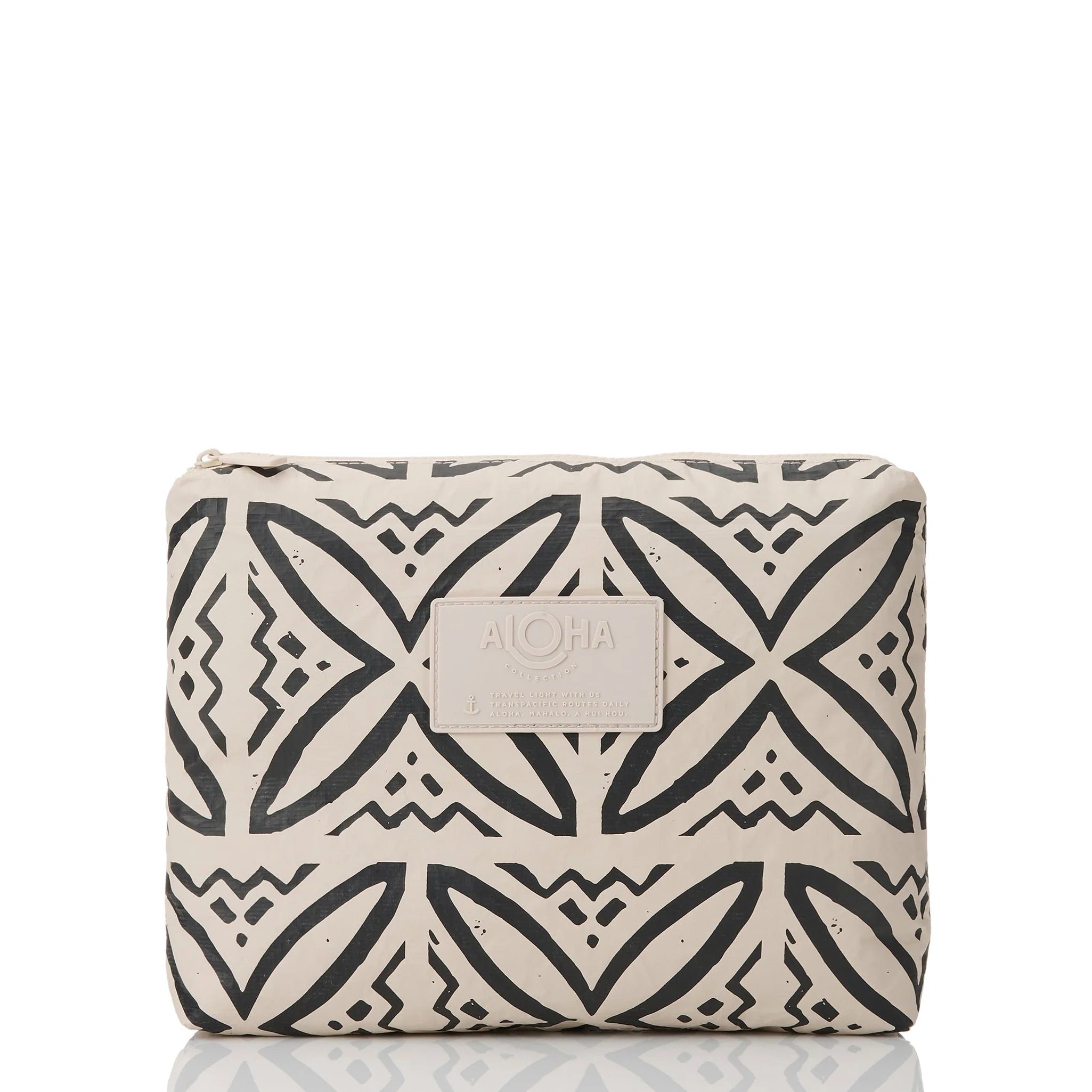 Pasifika Mid Pouch / Black & Sandstone Aloha Collection