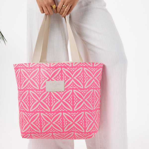 Pasifika Mini Tripper / Neon Pink & Sandstone Aloha Collection