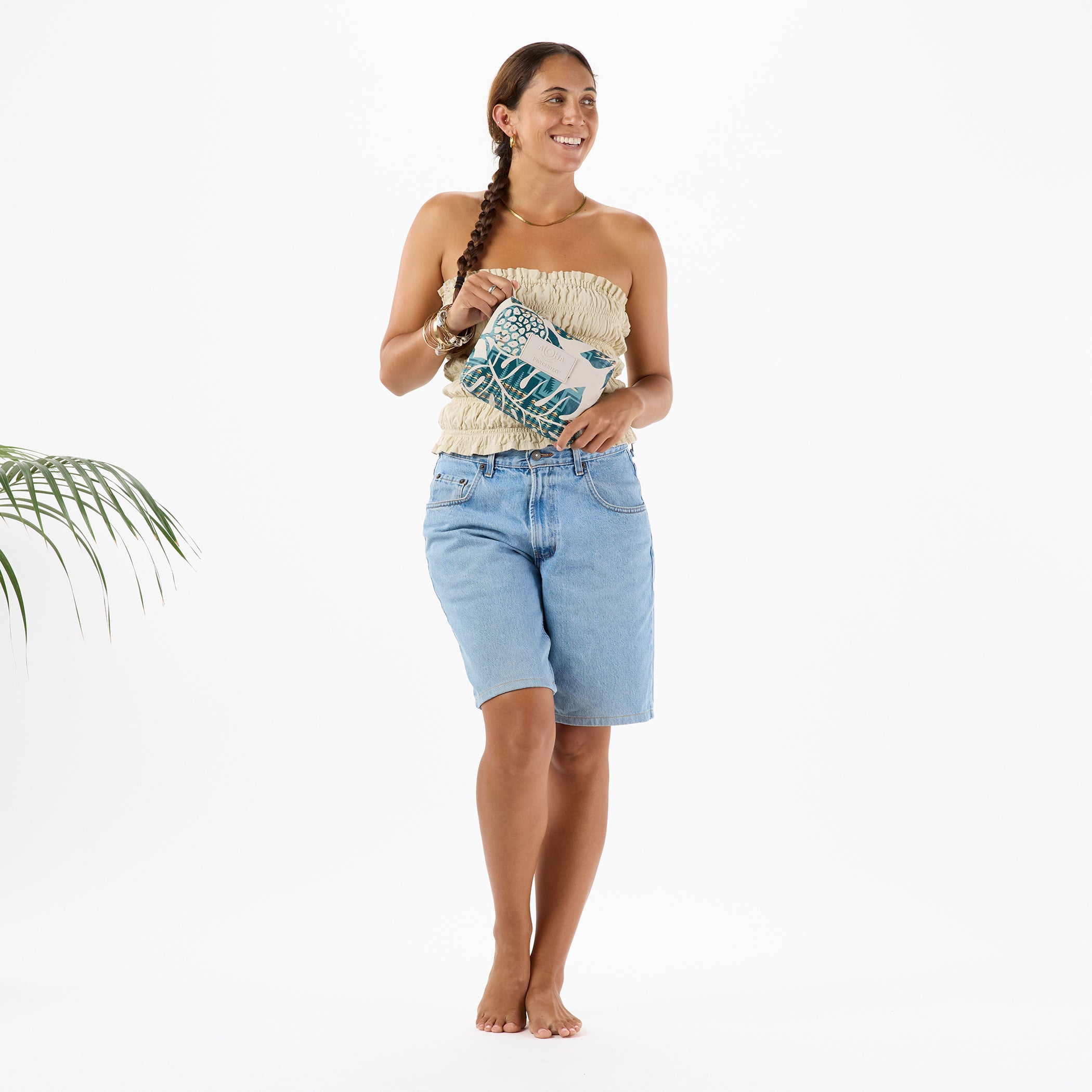 Holomua Small Pouch / Tide & Sandstone