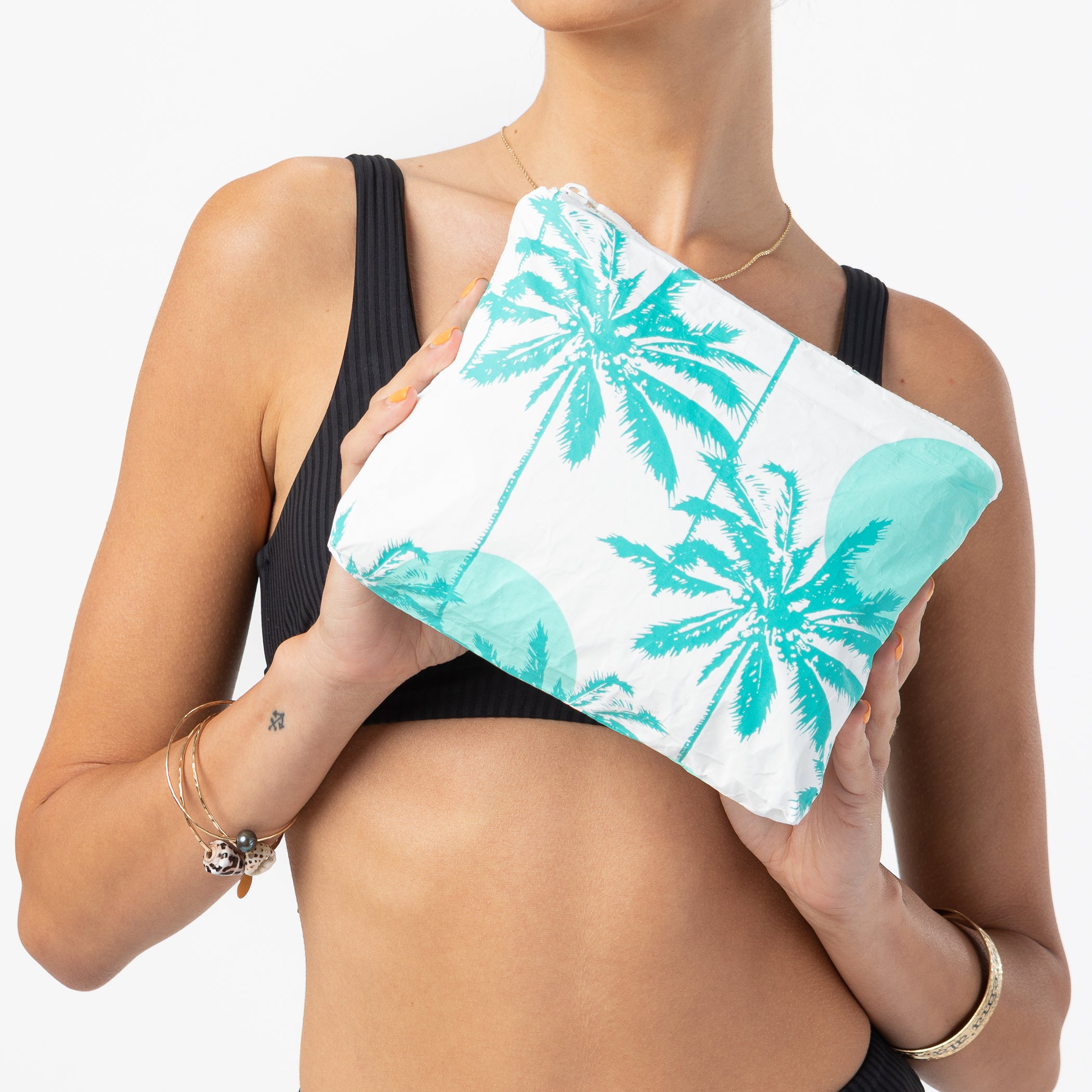 Sun Palm Small Pouch / Pool
