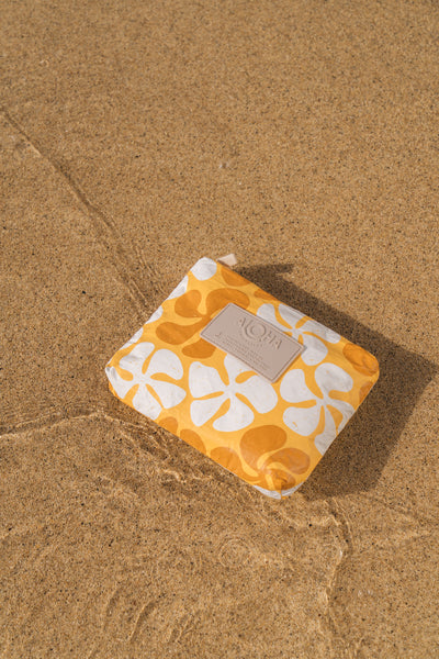Funky Plumeria Small Pouch / Honey Aloha Collection