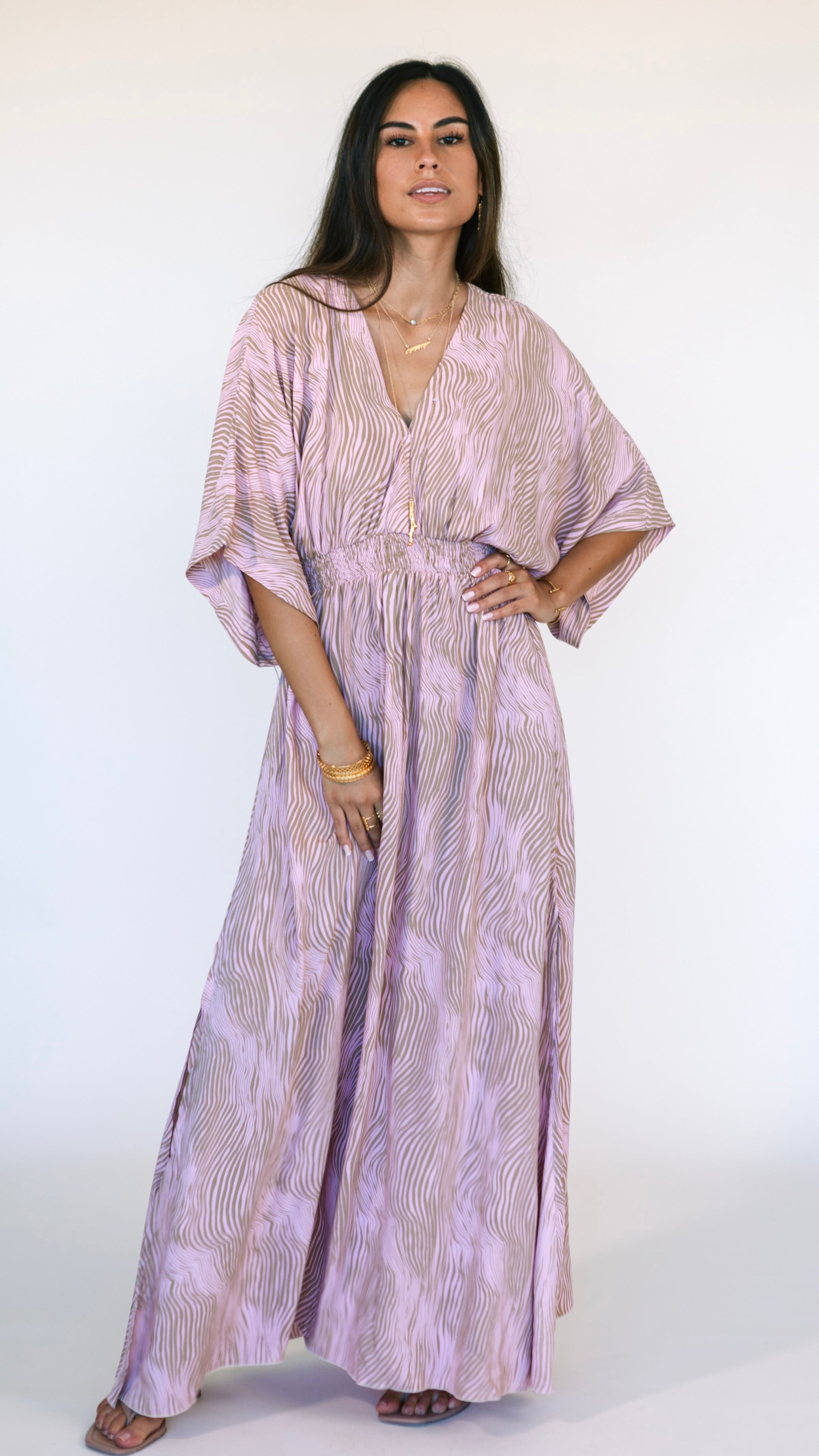 Poppy Dress / Wavy Blush Khush Clothing