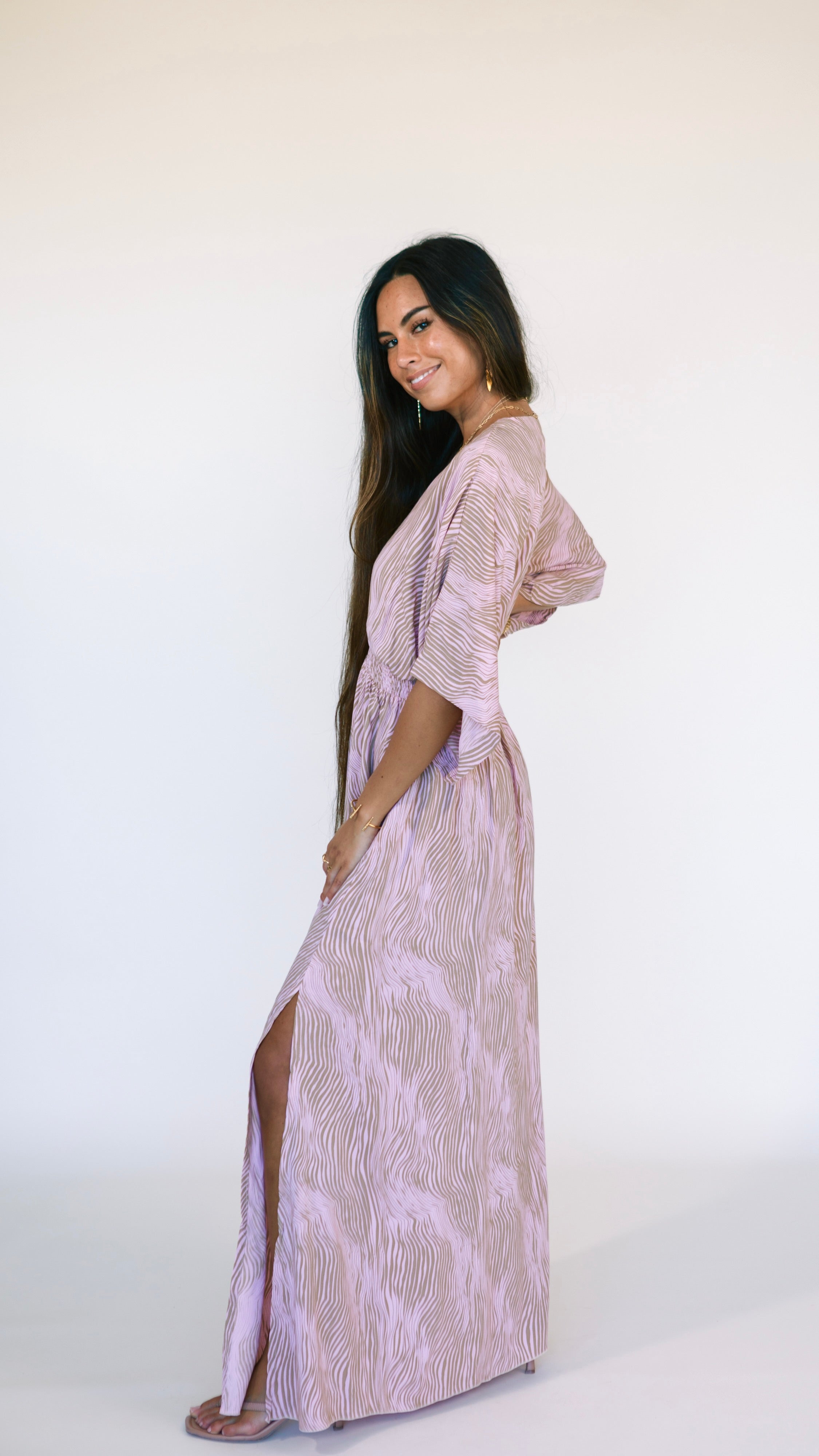 Poppy Dress / Wavy Blush Khush Clothing