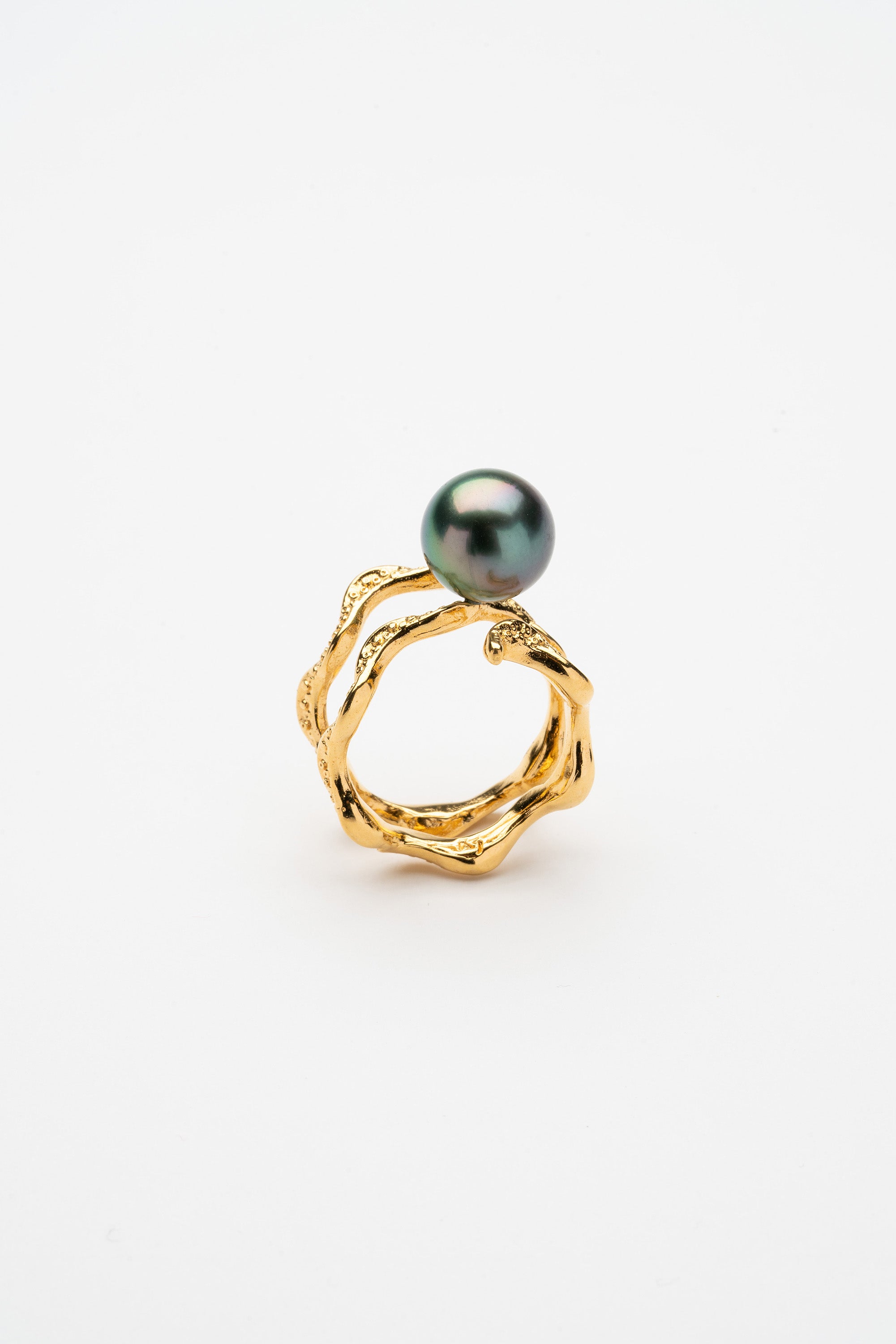 Wrap Me Up Ring with Tahitian Pearl