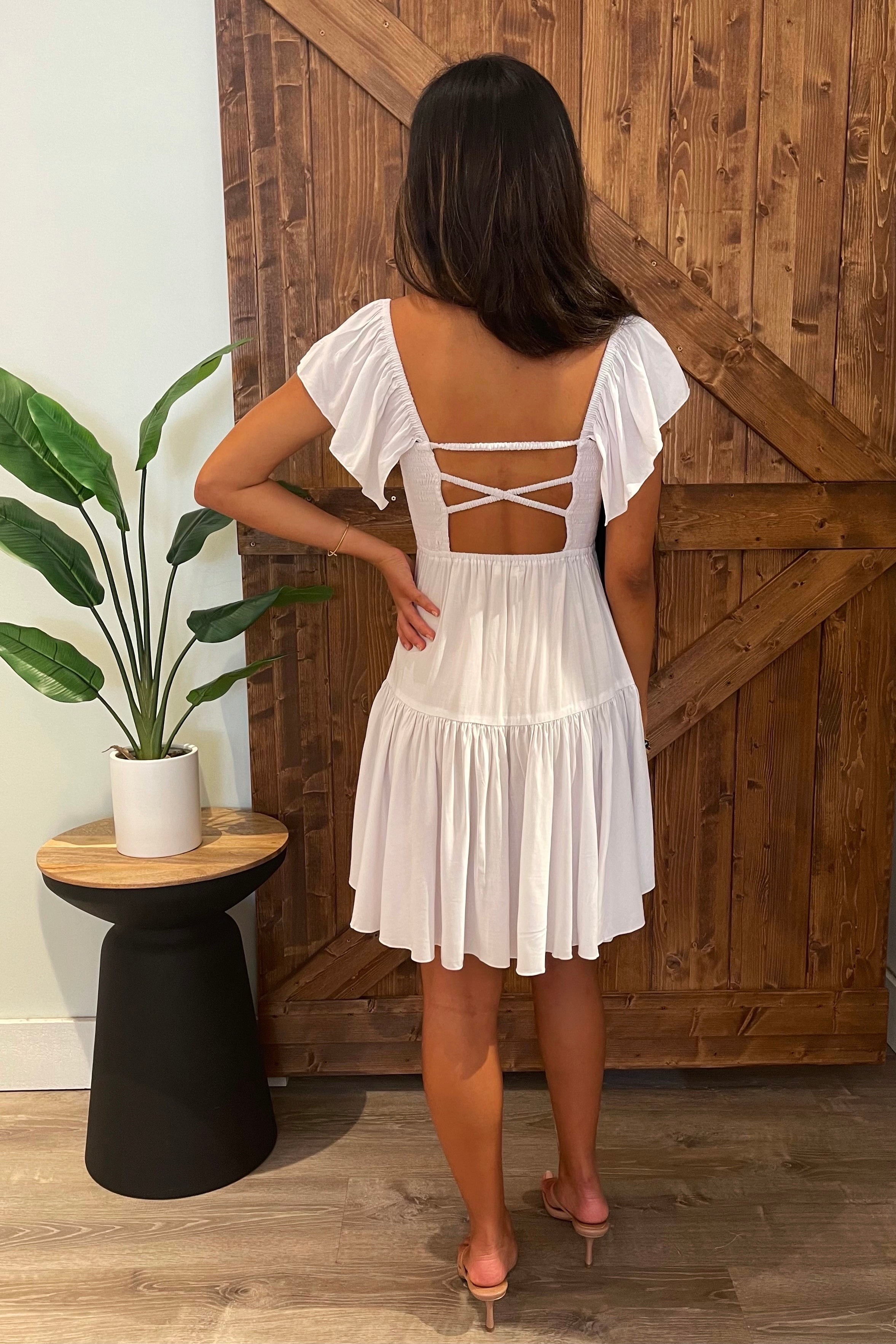 Quinn Dress / Solid White