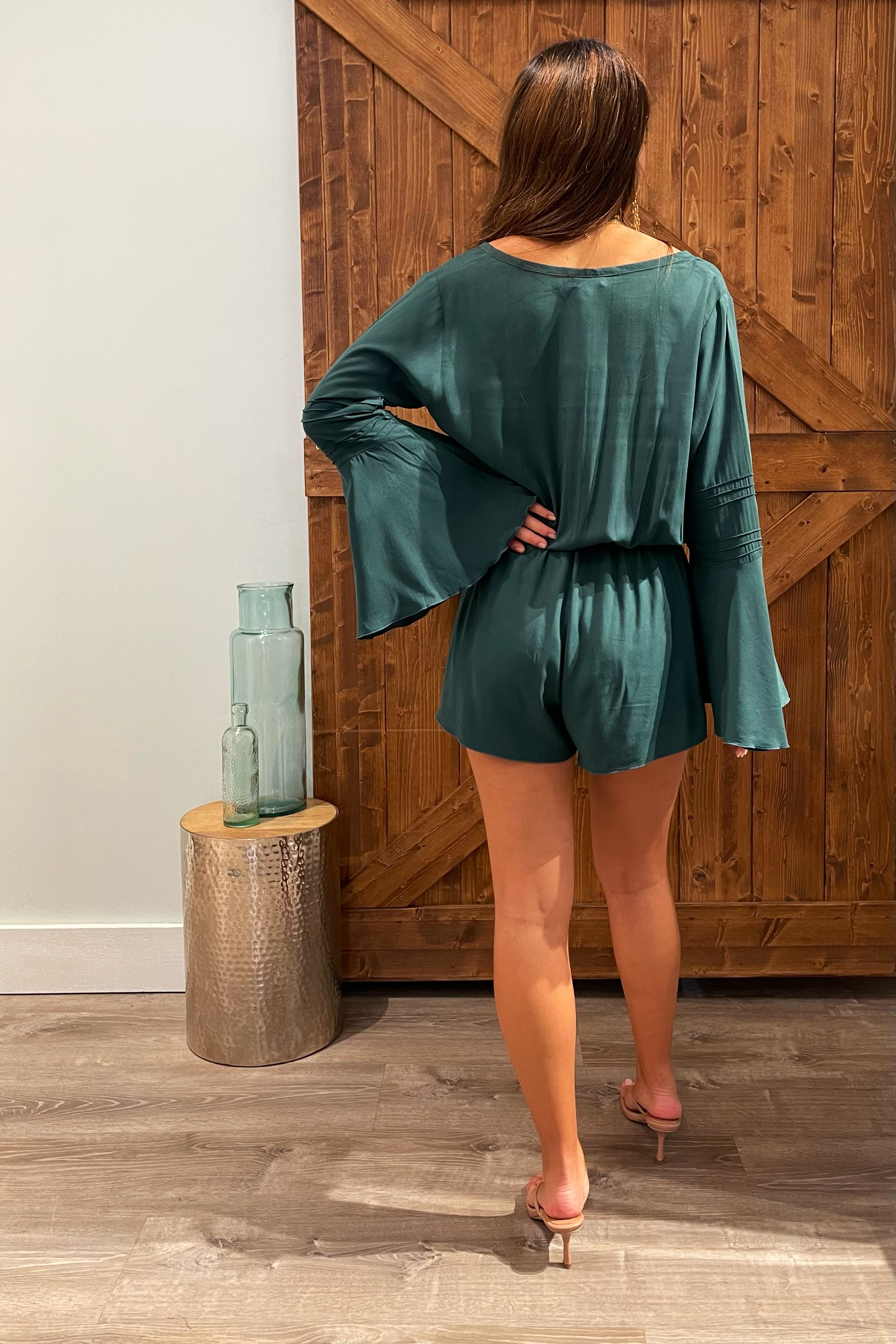 Kaia Romper / Forest Green