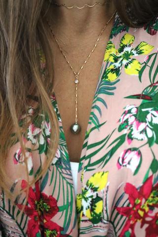 Huahine Tahitian Pearl Necklace, Designed by Keani Hawai'i