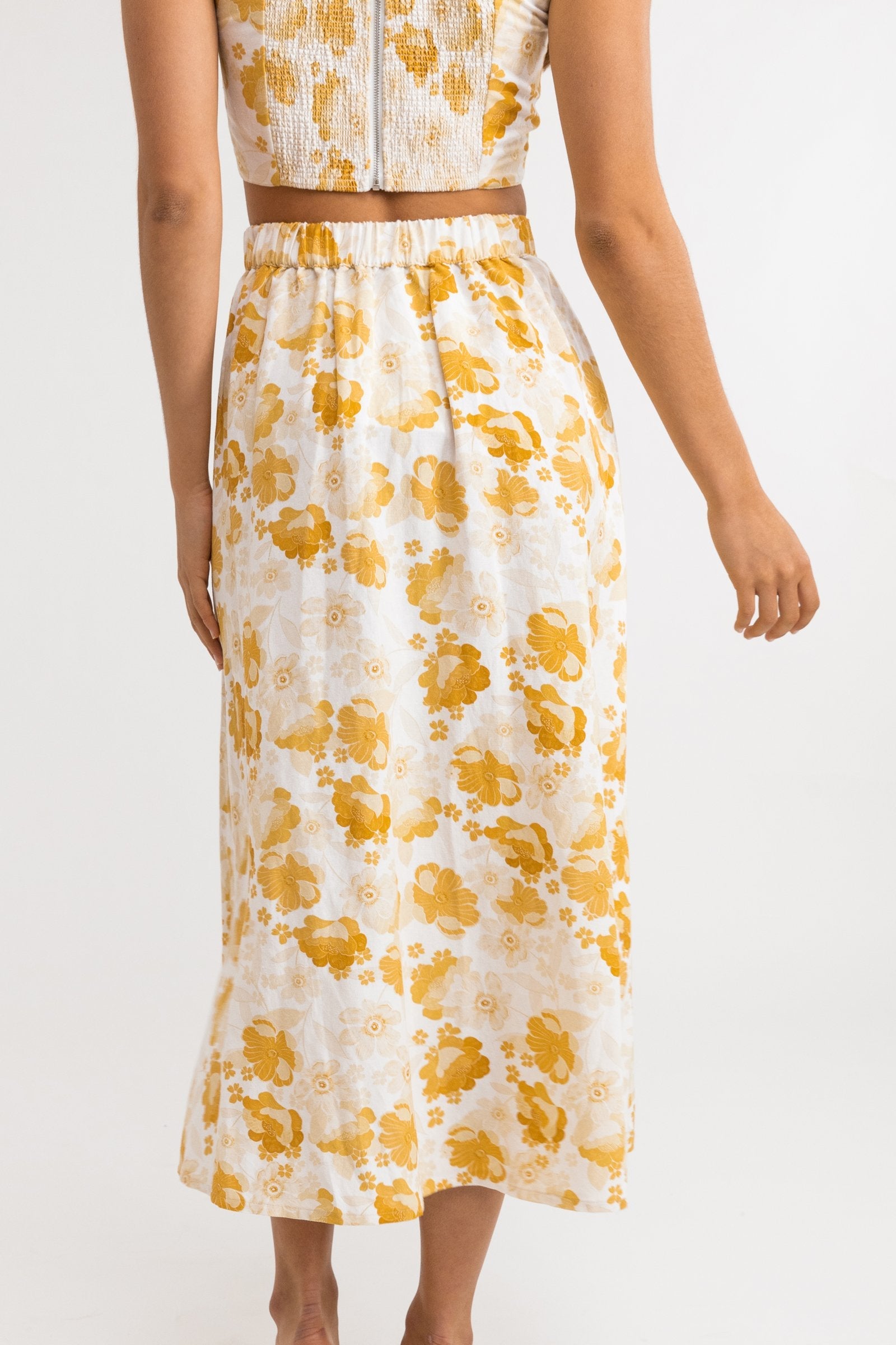Harmony Floral Maxi Skirt / Honey RHYTHM